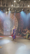 Swarajya ~ Times Fashion Week Exclusive ~ Handloom Pure Silk Paithani with Fancy Peacock Pallu with Embroidered Border in Royal Blue