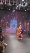 Swarajya ~ Times Fashion Week Exclusive ~ Handloom Pure Silk Paithani with Aswali Pallu and Asawali Border in Purple