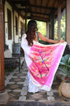 Rang Mahal ~ Handloom Pure Silk Paithani Saree with Parrot Pallu in Pearl White (With Silk Mark) - verymuchindian.com