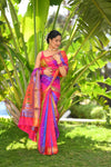 Pehal Traditional Multicolor Pure Silk Paithani with Double Pallu