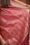 Shubh Lakshmi ~ Handloom High Quality Pure Soft Silk Brocade Saree in Rust (Silk Mark Certified)