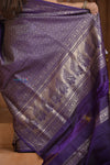 Shubh Lakshmi ~ Handloom Pure Silk Kanjivaram Saree with Brocade in Purple (Silk Mark Certified)