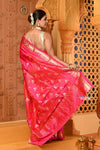 Shubh ~ Limited Edition Pure Silk Paithani with Asawali Pallu & Asawali Buttis in Exquisite Pink - verymuchindian.com