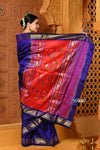 Shubh ~ Signature Weave! Handloom Pure Silk Paithani Saree with Revival Asawali Pallu~ Gleaming Blue - verymuchindian.com