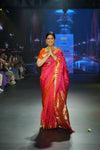 Swarajya ~ Sakshi Tanwar’s Choice ~ Times Fashion Week Exclusive Pure Silk Paithani with Tawa Pallu In Pink & Orange - verymuchindian.com