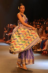 Swarajya ~ Times Fashion Week Exclusive ~ Handloom Pure Silk Paithani with Lotus Peacock Pallu in Lilac - verymuchindian.com