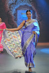 Swarajya ~ Times Fashion Week Exclusive ~ Handloom Pure Silk Paithani with Lotus Peacock Pallu in Lilac - verymuchindian.com