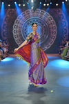 Swarajya ~ Times Fashion Week Exclusive ~ Handloom Pure Silk Paithani With Most Traditional Double Pallu Saree ~ Dual Tone Lavender - verymuchindian.com