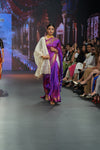 Swarajya ~ Times Fashion Week Exclusive ~ Limited Edition Pure Silk Paithani with Asawali Pallu & Asawali Buttis in Exquisite Dual Tone Pink Purple - verymuchindian.com