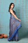 Tyohaar ~ Designed By VMI~ Handloom Pure Tussar Silk Saree With Handblock Print - verymuchindian.com