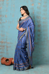 Tyohaar ~ Designed By VMI~ Handloom Pure Tussar Silk Saree With Handblock Print - verymuchindian.com