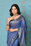 Tyohaar ~ Designed By VMI~ Handloom Pure Tussar Silk Saree With Handblock Print - verymuchindian.com