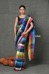 Tyohaar ~ Exclusive! Pure Cotton Handloom Saree - Dream Rainbow Saree - verymuchindian.com