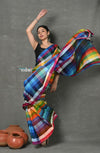 Tyohaar ~ Exclusive! Pure Cotton Handloom Saree - Dream Rainbow Saree - verymuchindian.com