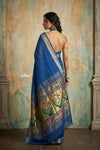 Virasat 2.0 ~ Handloom Pure Cotton Paithani With Asawali Pallu ~ Royal Blue - verymuchindian.com