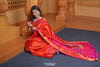 Virasat ~ Handloom Pure Silk Brocade Maharani Paithani with Contrast Pallu in Red - verymuchindian.com