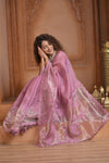 Festive Edit! Ganga Ghat ~ Handloom Pure Silk Kota Saree in Rose Beige ( Silk Mark Certified )