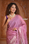 Festive Edit! Ganga Ghat ~ Handloom Pure Silk Kota Saree in Rose Beige ( Silk Mark Certified )