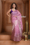 Festive Edit! Ganga Ghat ~ Handloom Pure Silk Kota Saree in Rose Beige ( Silk Mark Certified )
