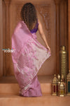 Festive Edit! Ganga Ghat ~ Handloom Pure Silk Kota Saree in Rose Beige ( Silk Mark Certified )