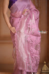 Festive Edit! Ganga Ghat ~ Handloom Pure Silk Kota Saree in Rose Beige ( Silk Mark Certified )