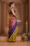 Festive Edit! Ganga Ghat ~ Handloom Pure Silk Tussar Saree in Yellow (Silk Mark Certified)