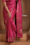 Festive Edit! Ganga Ghat ~ Handloom Pure Silk Satin Saree in Blush Pink (Silk Mark Certified)