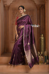 Festive Edit! Ganga Ghat ~ Handloom Pure Silk Katan Saree in Rose Pink (Silk Mark Certified )