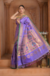 The Festive Edit!  Virasat 2.0 ~ Handloom Pure Silk Brocade Maharani Paithani in Lilac