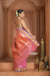 The Festive Edit! Virasat 2.0 ~ Handloom Pure Silk Paithani with Traditional Double Pallu in Blush Pink