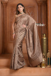 Festive Edit! Ganga Ghat ~ Handloom Pure Silk Chiniya Saree in Palantone Sand (Silk Mark Certified)