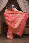 Kashi ~ Handloom Pure High Quality Silk Handloom Kadwa Banarasi Saree with Intricate Pallu in Crimson Red (Silk Mark Certified)