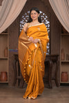 Kashi ~ Handloom Banarasi Pure Silk Saree in Turmeric Yellow (Silk Mark Certified)