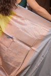 Kashi ~ Handloom Banarasi Pure Silk Saree in Butter Yellow (Silk Mark Certified)