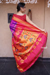 Shop Authentic Pure Silk Handloom Maharani Paithani – Purple Pink